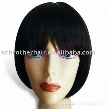 Fashion Straight Human Hair Machine Made Wigs